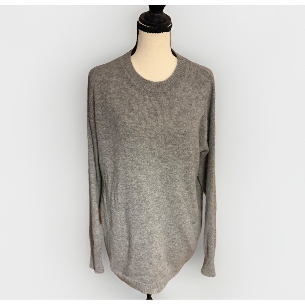 James Perse Oversized Cashmere Sweater Gray Size 0‎ XS S Crewneck
